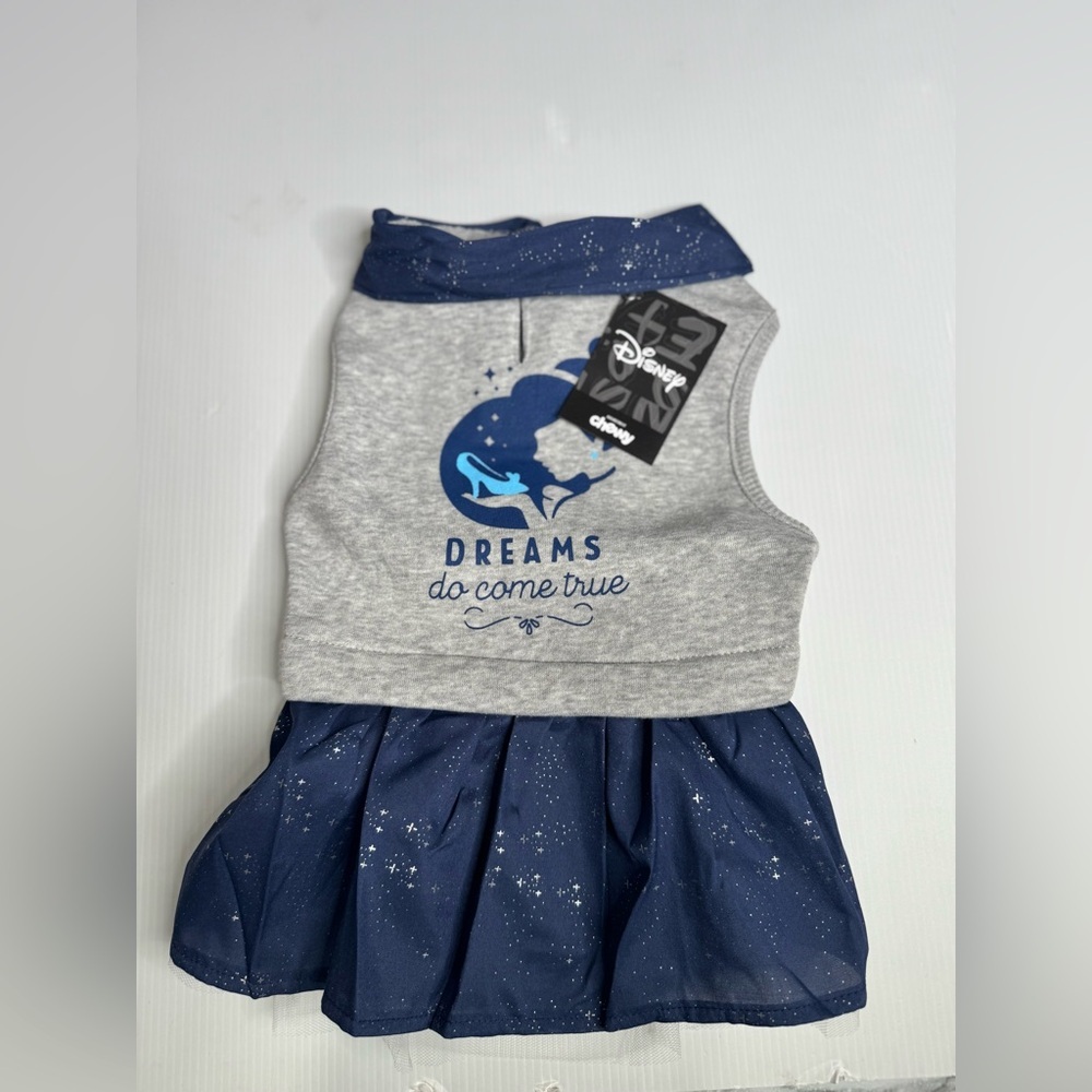 Disney Cinderella "Dreams Come True" Dog & Cat Sweatshirt Dress - Size Medium - Picture 3 of 13